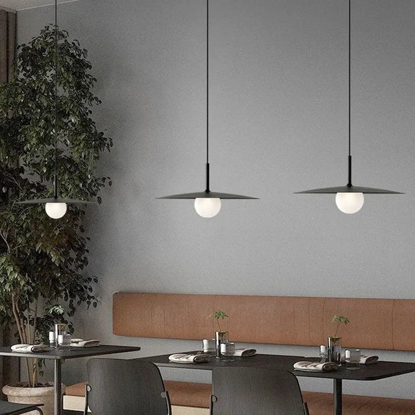 Opalglas Flach Esstisch Minimalistische 1 Flammig Höhenverstellbare Pendelleuchte
