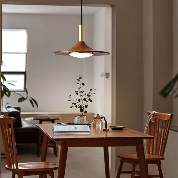 Pendelleuchte Braun Eisenkunst Esszimmer Höhenverstellbar Wabi Sabi