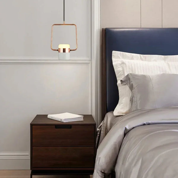 Verstellbar Weiß Gold Schlafzimmer Bett Moderne Pendelleuchte