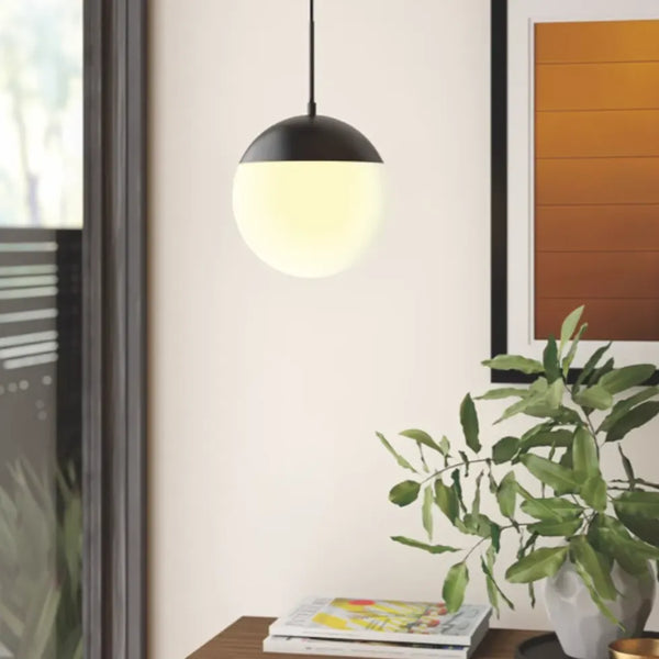 Pendelleuchte Glaskugel Einzeln Höhenverstellbar Nordisch E27