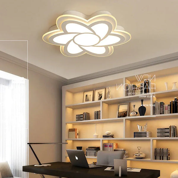 Blume Weiß Panel LED Deckenleuchte Kinderzimmer