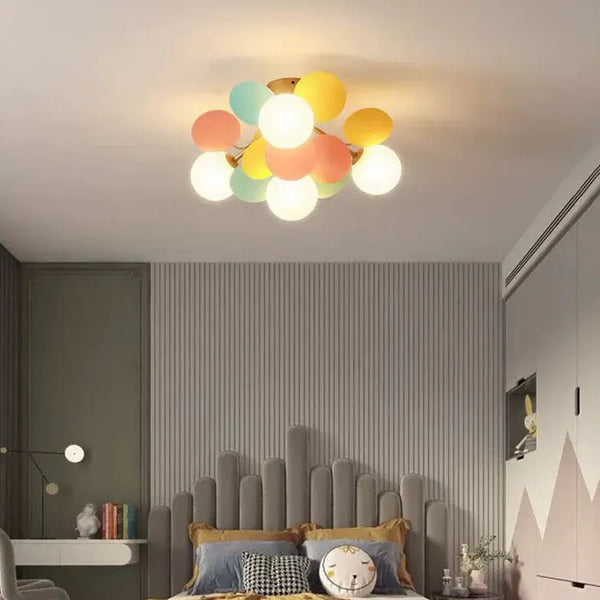 Bunte Deckenlampe Mehrflammig Kugel Kinderzimmer LED