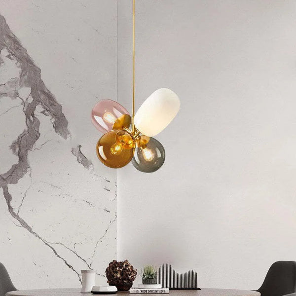 Pendelleuchte Bubble Glas Bunt Cluster Nordisch E27