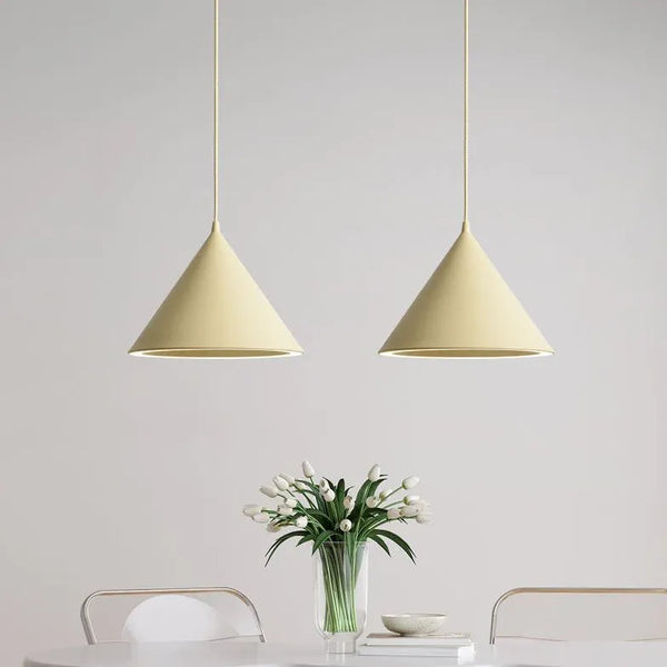 Morandi Pendelleuchte Kegelförmig Farbige Esszimmer LED Ø24CM