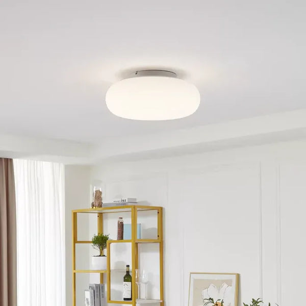 Weiß Kugel Skandinavisch Deckenleuchte Dimmbar Schlafzimmer