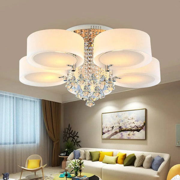Minimalistisch Glas Zylinder Deckenleuchte Wohnzimmer LED
