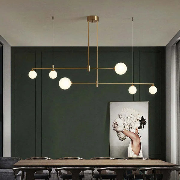 Pendelleuchte Kupfer Vintage Bubble Linear Gold Kücheninsel LED